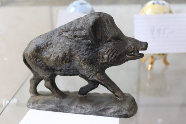 Metall Wildschwein Figur